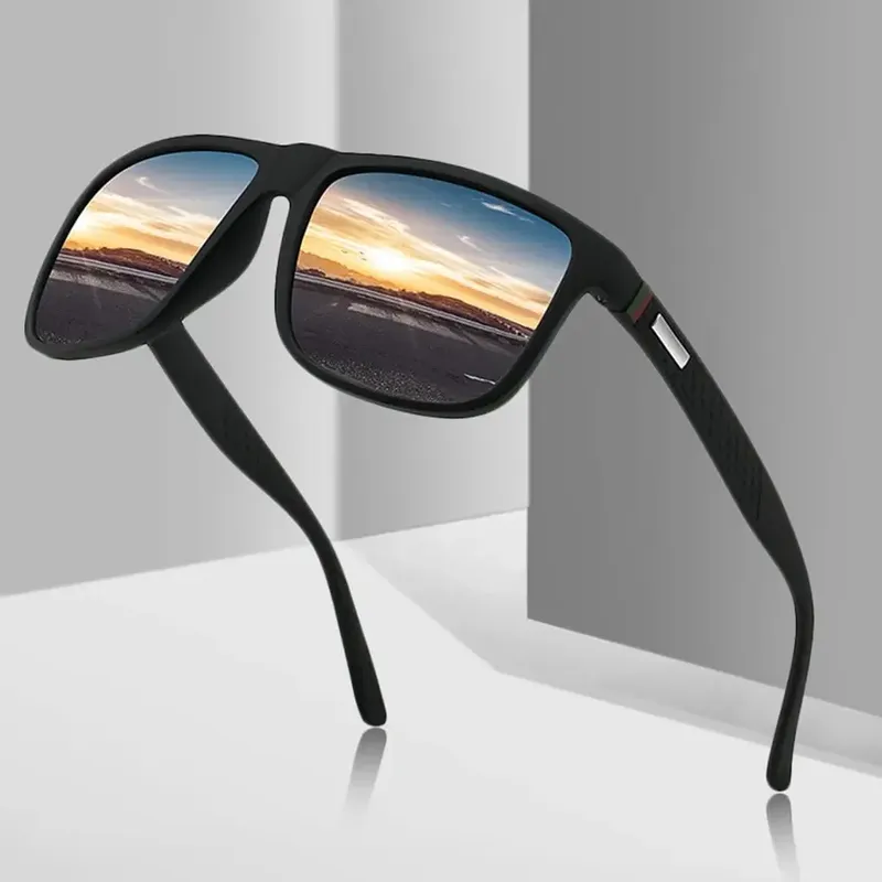 Mode Vintage Quadrat Sonnenbrille Männer Frauen Luxus Marke Designer männer Sonnenbrille Fahren Angeln UV400 Brillen Mann