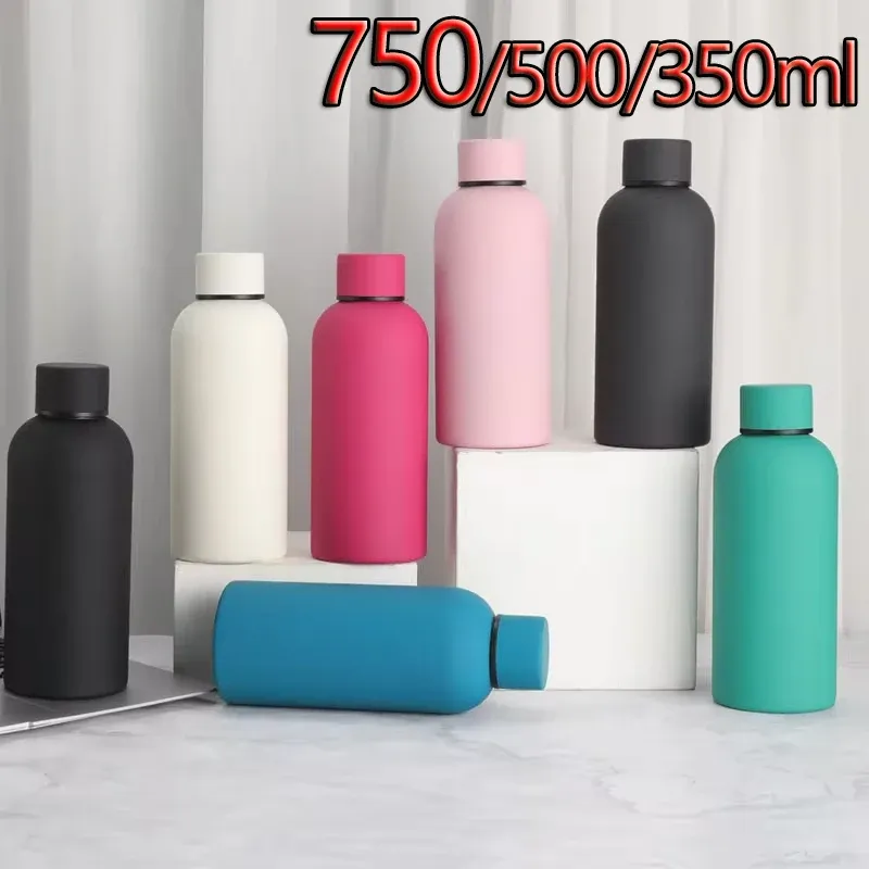 750/500/350ML Kleine Mund Thermos Tasse Outdoor Auto Edelstahl Cola Flasche Doppel Schicht Vakuum Tasse sport Wasserkocher Gym