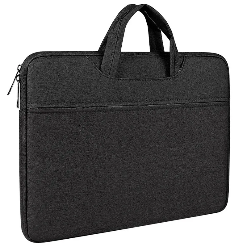 Tragen Sie die Laptoptasche mit der Vordertasche 13 14 15 15,6 Zoll Notebooktasche für MacBook 13,3 15,4 Computerhandtasche Laptop Aktentasche