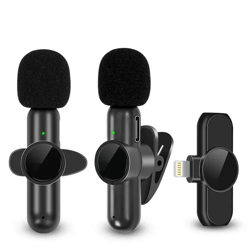 K61 Wireless Lavalier-mikrofon Audio Video Aufnahme Mini Mic Für iPhone iPad Android Laptop Live Gaming Smartphone Mikrofon