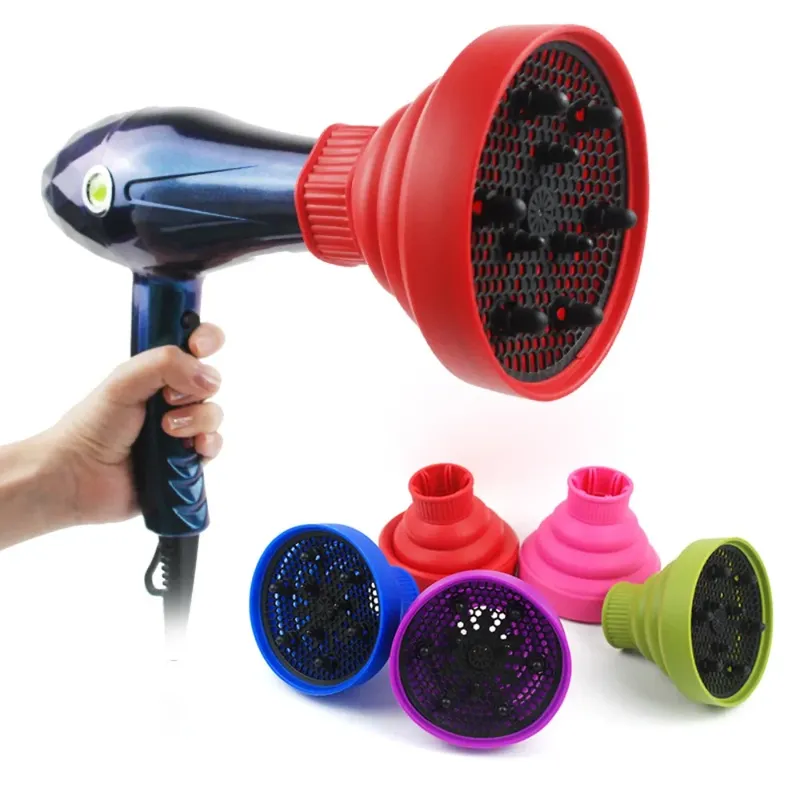 1Pc Silikon Haartrockner Diffusor Abdeckung Faltbare Temperatur Beständig Haartrockner Lockiges Trocknen Gebläse Haar Styling Zubehör