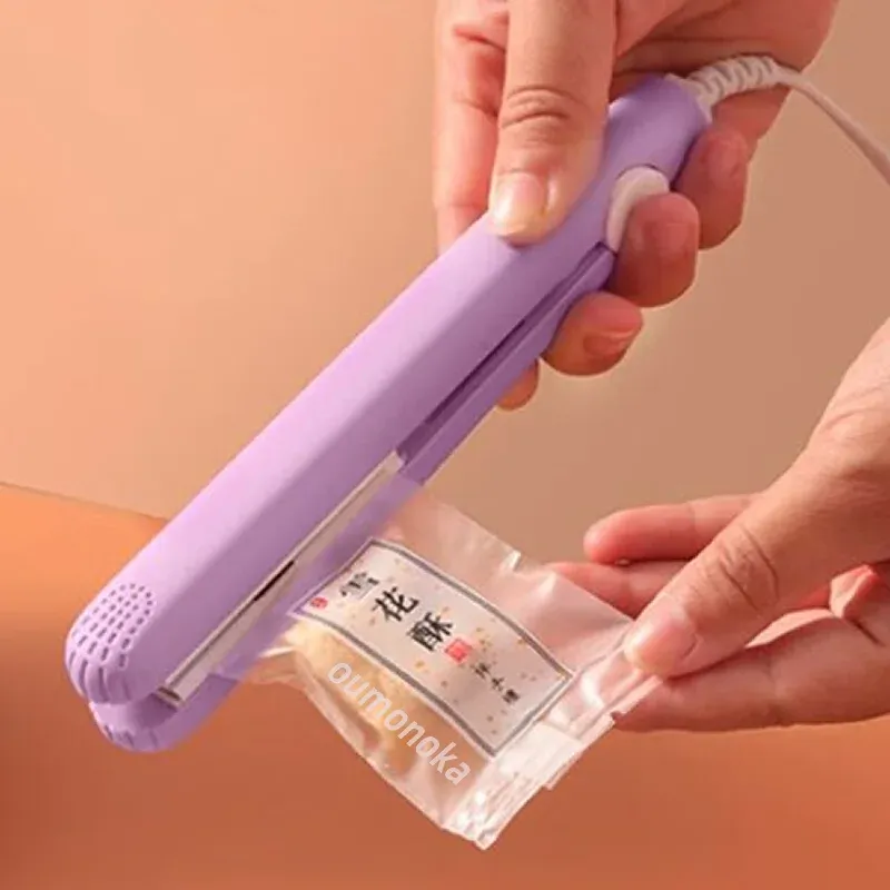 Mini Plastiktüte Versiegelung Maschine Lagerung Tasche Clip Vakuum Versiegelung Lagerung Maschine Versiegelung Verpackung Versiegelung Lebensmittel Snack Küche Gadgets