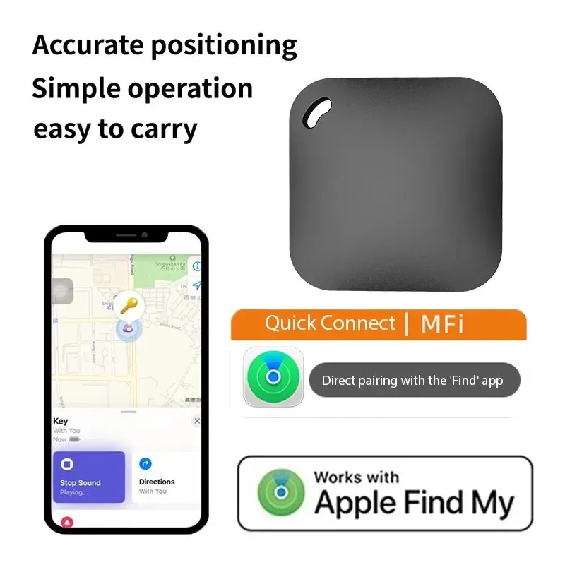 Intelligenter Bluetooth-GPS-Tracker, funktioniert mit Apple Find My APP ITag Anti-Lost-Erinnerungsgerät, MFI-Nutzungslocator, Autoschlüssel, Haustier- und Kinderfinder