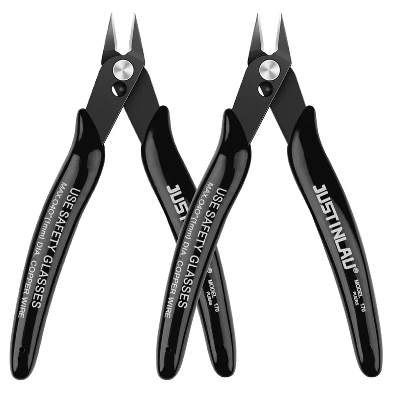 2Pcs Mini Nase Schneiden Zange Elektrische Draht Kabel Cutter Metall Side Snips Flush Zangen Bequem Langlebig Werkzeug