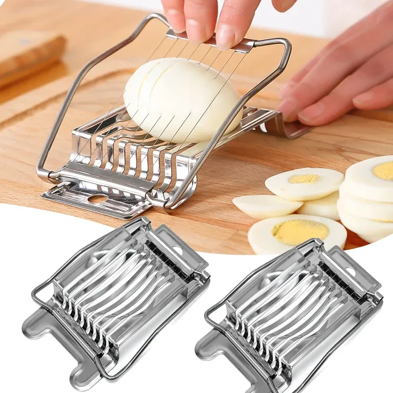 Küche Gemüse Obst Eier schneider Abschnitt Cutter Edelstahl Pilz Tomaten Cutter Küchenmaschine Cutter Abschnitt Chopper