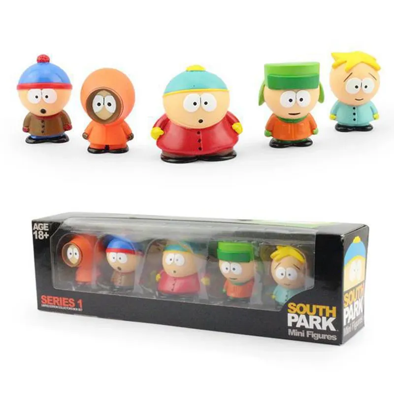 6cm 5pcs Set südlichen Park Action figur Spielzeug Stan eric kreative australische Park Puppe Geschenk für Kinder Home Decoration Moldel