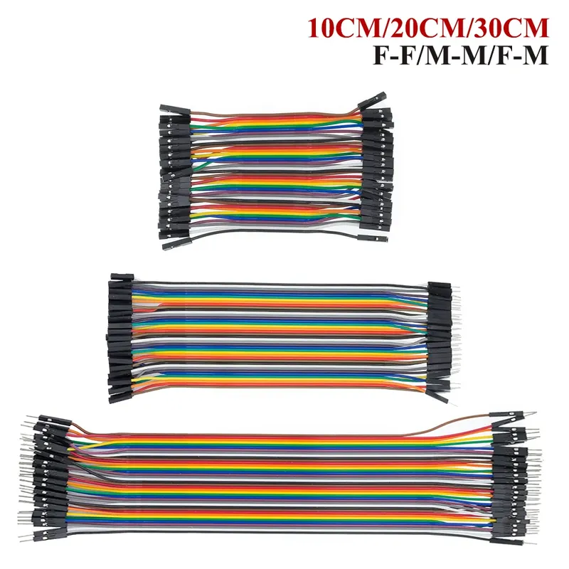 Dupont Line 10 cm/20 cm/30 cm Stecker auf Stecker + Buchse auf Stecker + Buchse auf Buchse Jumper Wire Dupont Kabel für Arduino DIY KIT