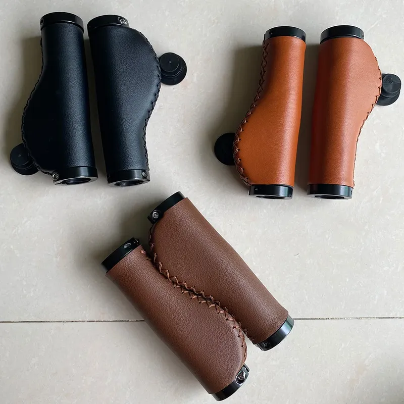 Fahrrad-Lenkerabdeckung, dunkelbraun, Kunstleder, Lenkerabdeckung, Mountainbike, Mikrofaser-Leder, bequemer Griff, Zugriffs