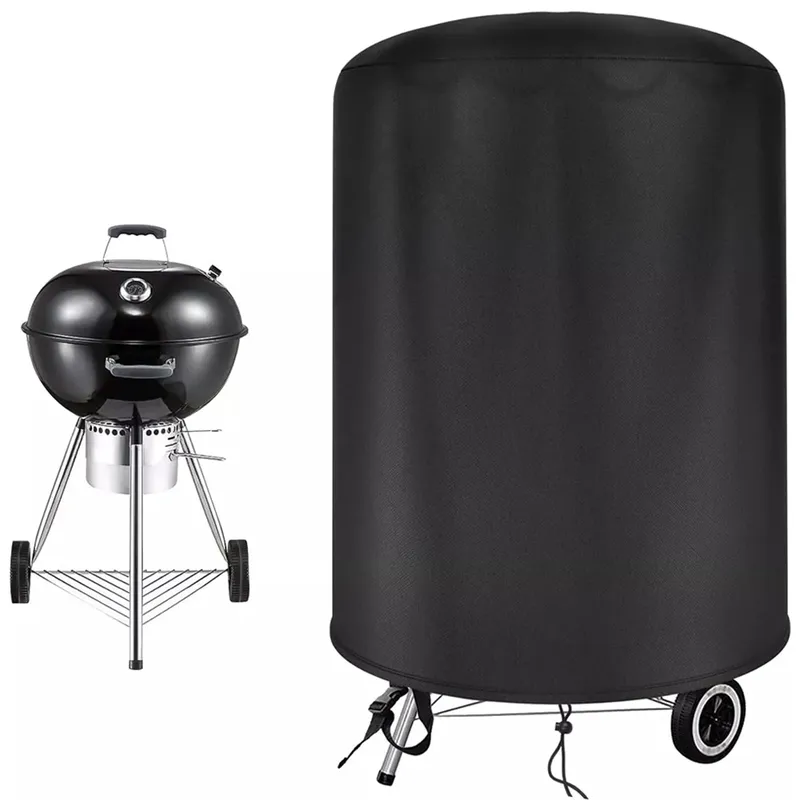 Raweao Wasserkocher BBQ Abdeckung Weber Wasserdichte Grill Abdeckung Runde BBQ Outdoor Regen Schutz Grill Oxford Abdeckung Werkzeuge 57 cm