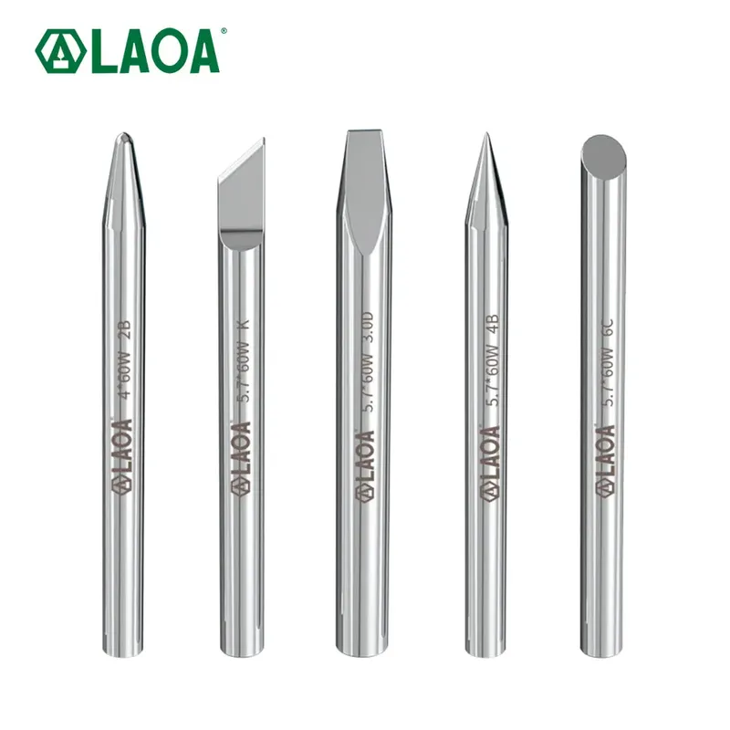 LAOA External beheizte, stumpfe, spitze, flache Klinge, hufeisenförmige elektronische Schweißlötkolbenspitze