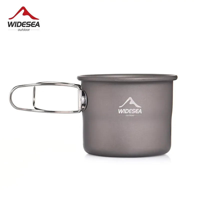 Widesea Camping-Becher, Outdoor, Kaffee, Tee, Aluminium-Tasse, Tourismus, Geschirr, Picknick, Kochzubehör, Ausrüstung, Touristen, Trekking, Wandern