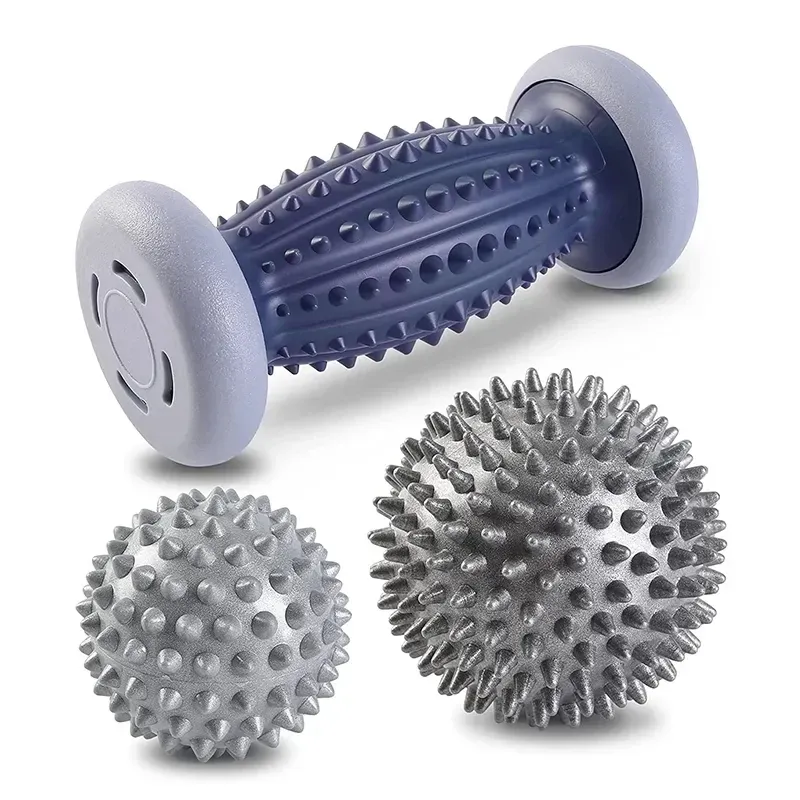 Fußmassage-Roller, Fersensporn, Igelball, Plantarfasziitis-Massagegerät, lindert schmerzende Muskeln, Nacken, Schulter, Arm, Körper, Triggerpunkt - 6.84 EUR