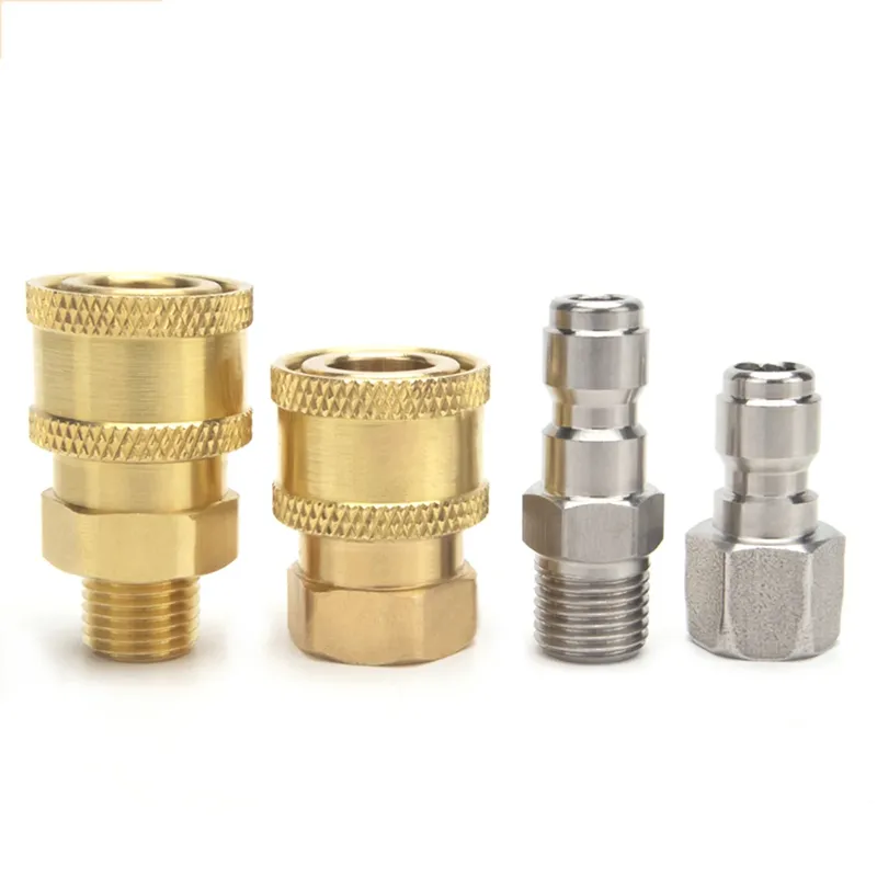 Hochdruckreiniger-Anschluss, Kupplung, Schnellverschluss-Adapter, 1/4 Zoll männlicher Anschluss, Anschluss für Autowäsche, Gartenverbindungen