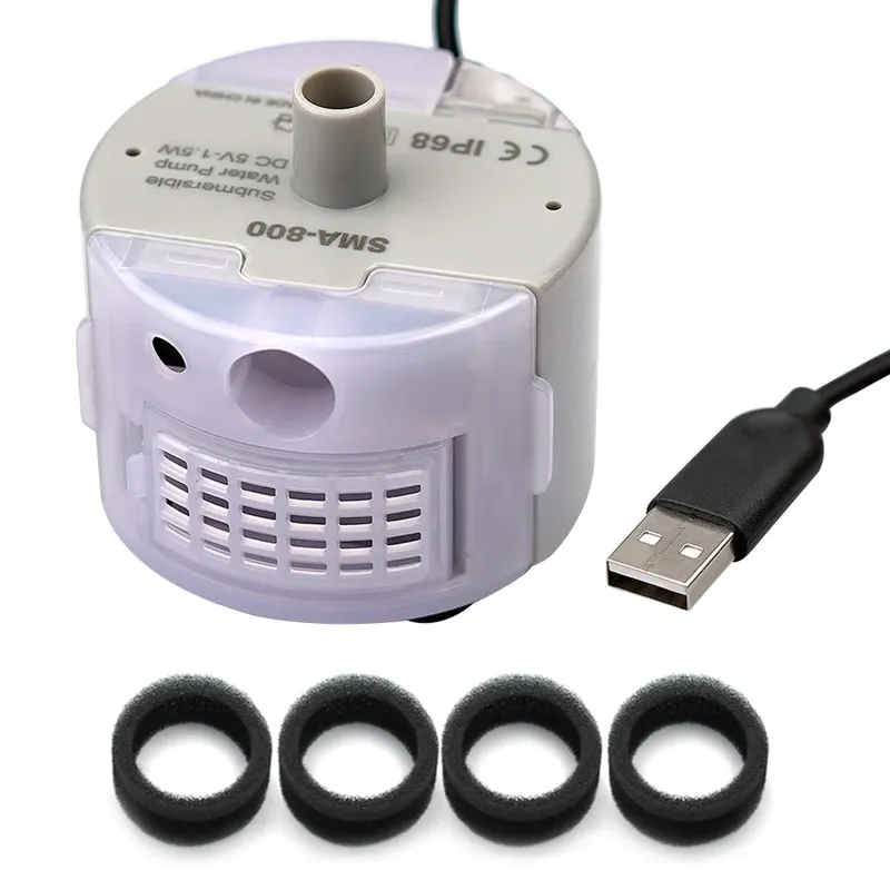 Haustier Brunnen Motor Tauchpumpe Katze Wasser Trinker SMA-800 USB Wasserpumpe Katzen Brunnen Zubehör Stumm DC 5V/1A Wasserpumpe