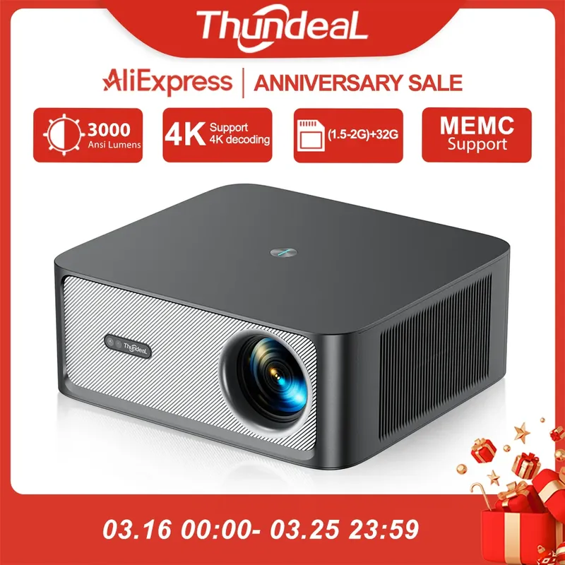 ThundeaL TD98Pro 1080P Full HD Projektor 4K Android WiFi Projetor Autofokus TD98 Pro 3D Smart Home Theater Video Outdoor Beamer