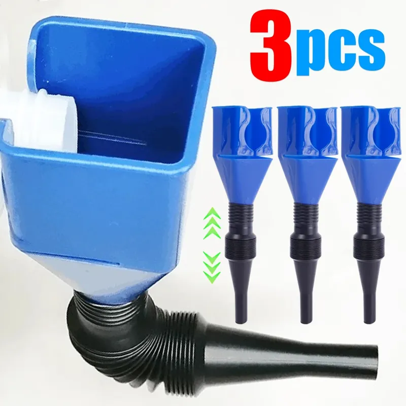 1/3 stücke Teleskop Auto Tanken Trichter Universal Motor Öl Benzin Filter Transfer Trichter Werkzeug Faltbare Tragbare Trichter
