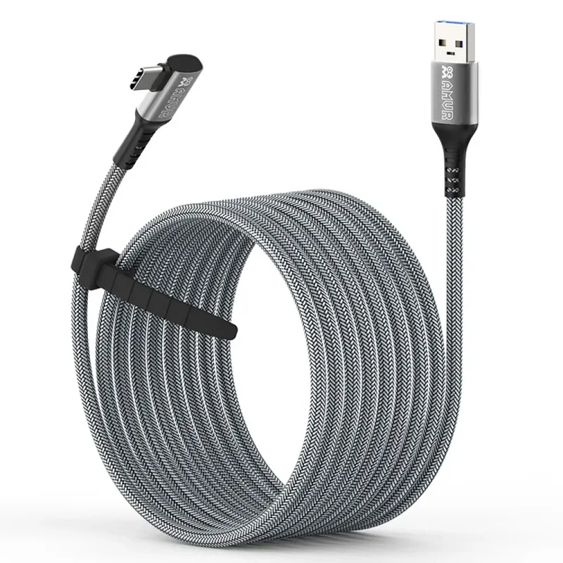 AMVR 5M Link-Kabel für PICO 4/Oculus Quest3/Quest2/Quest Pro/Neo3 Datumskabel mit Ersatz-USB-Typ-C-Adapter VR-Zubehör