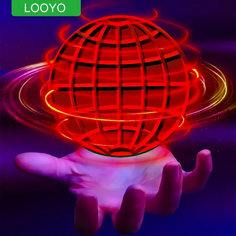 Fliegender Ball Spinner Bumerang Flyorb Magie mit LED-Leuchten Drone Hover Fly Ball Stress Release Fidget Toys Kinder Weihnachtsgeschenke
