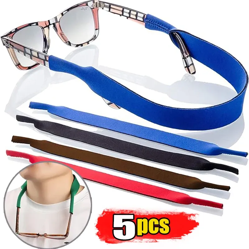 1-5 stücke schwimmende Brille Sonnenbrille Stretch band Riemen Gürtel Kordel halter Neopren Sonnenbrille Brillen band Floater Cord 42*2cm