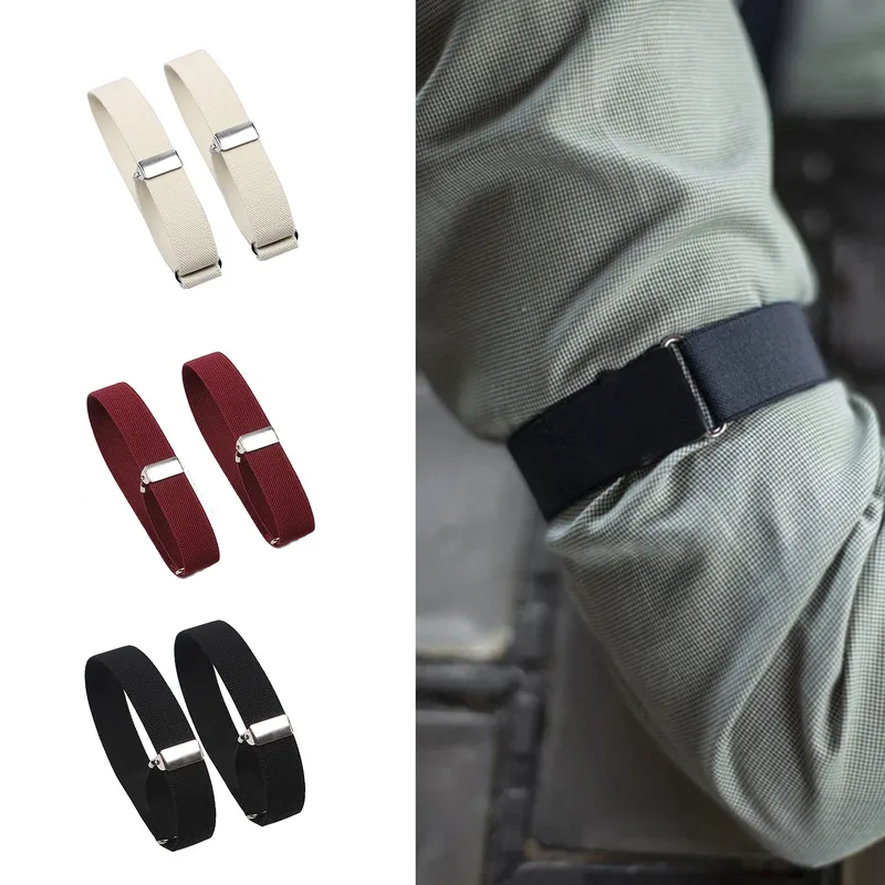 1 Paar elastische verstellbare Armbänder, rutschfeste Hemdärmelhalter, Armband, Ärmelarmband, rutschfeste Hemdärmelhalter