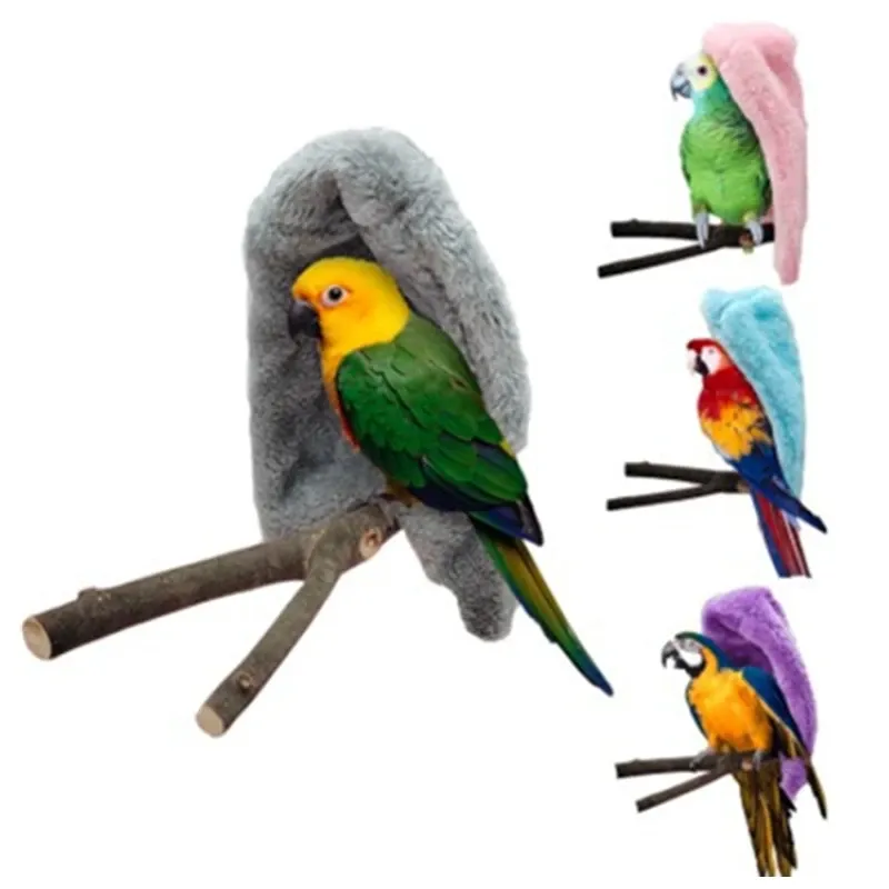Winter warme Vogel Schal Nest Ecke Papagei Decke Haustier Kleintier hängen Zelt Käfig Dekoration für Sittich Lovebird Nymphen sittich