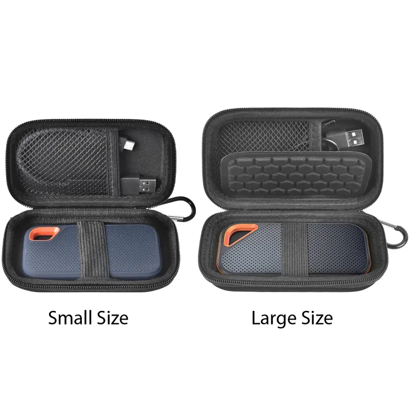 Hartschale kompatibel mit SanDisk Extreme PRO/für SanDisk 500 GB 1 TB 2 TB 4 TB tragbare externe SSD, Reisehalter für Crucial X8