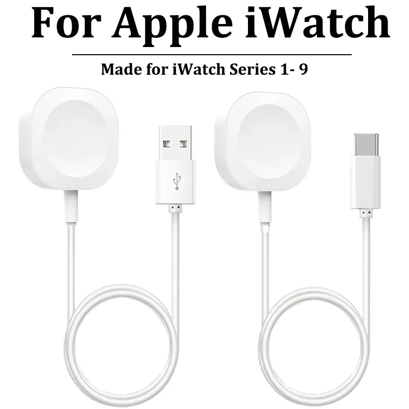 Neues magnetisches kabelloses Ladegerät für Apple Watch Serie 9, 8, 7, 6, 5, 4, SE, Schnellladekabel, USB Typ C für iWatch Serie 6, 3, 5, 3, 2, 1