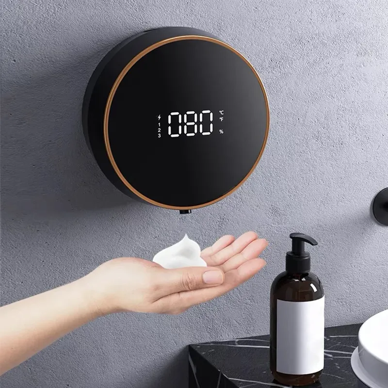 Intelligenter Seifenspender, 300 ml, berührungsloser Infrarot-Sensor, Handwaschgerät, wiederaufladbarer USB-Wandmontage-Flüssigseifenspender