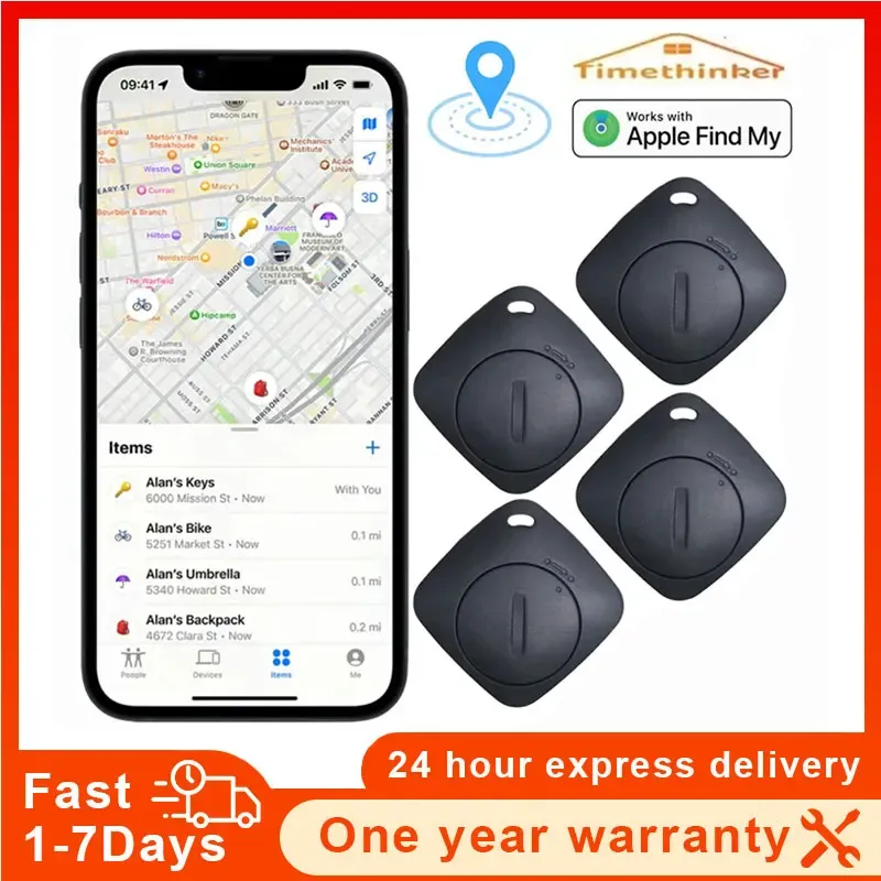 AiYaTo Bluetooth-Schlüsselfinder funktioniert mit Apple Find My Global Network Smart AirTag Tracker für IOS-System, Artikel-Locator für Taschen