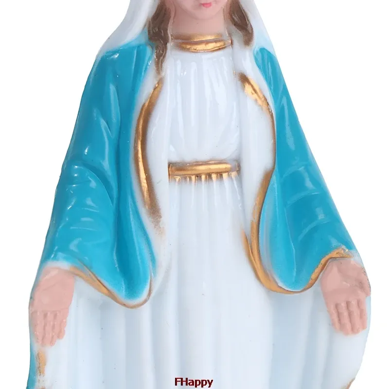 Katholische Jungfrau Maria Statue Figur handgemachte Figur religiöses Geschenk Weihnachten Desktop Home dekorative Ornamente