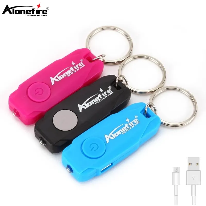 Mini LED Schlüsselanhänger Licht USB wiederaufladbar coole Taschenlampe Student Kind Lesebuch Lampe Notfall Taschenlampe Treppe Schlüsselloch Licht