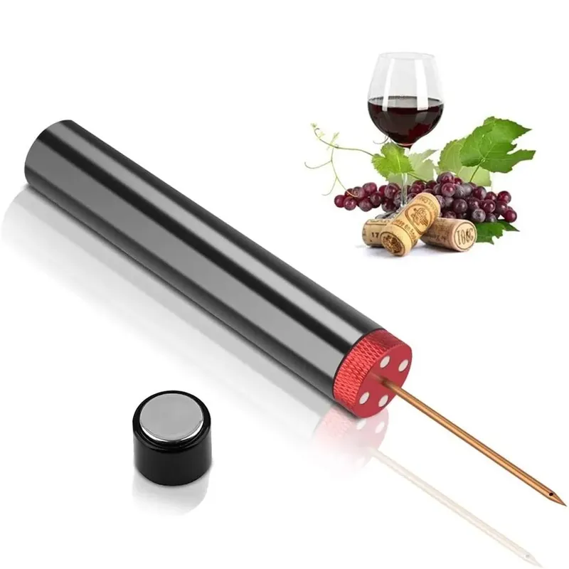 ANYOHOE Tragbare Edelstahl Luftpumpe Weinöffner Luftdruck Korkenzieher Nadel Schnell Entferner Kork Barware Wein Werkzeuge