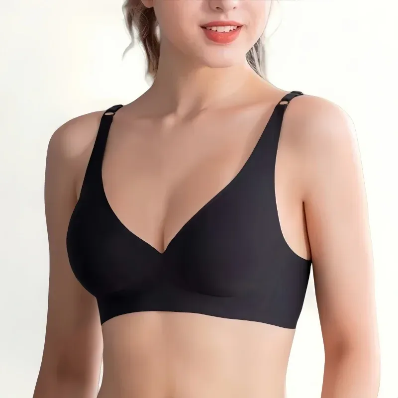 Push-Up Nahtlose Bhs Für Frauen Nicht-draht Büstenhalter V-ausschnitt Bralette Abnehmbare Gepolsterte Sport Unterwäsche Weibliche Sexy Dessous S-XXL