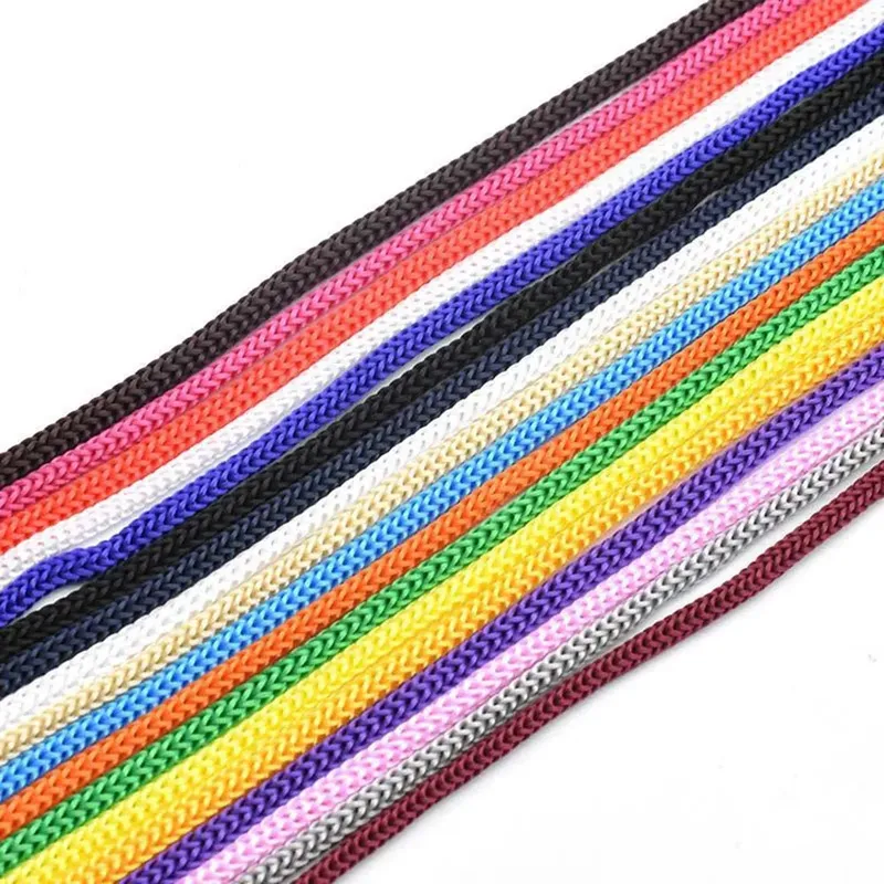 4mm 10/30/60Meter Nylon Seil Schnur Faden Häkeln Hohl Linie Makramee DIY Tasche Hand-gewebt Armband Geflochtene Handwerk