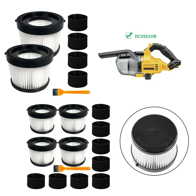 2/4Pcs DCV5011H Filter Bildschirm Element Anwendbar Auf Modell DCV501 20V Lade Staubsauger Waschbar Filter Ersatz
