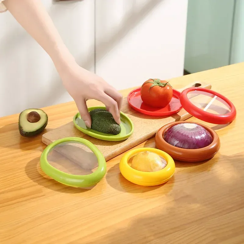 Küche Lagerung Box Obst Gemüse Container Frische Box Avocado Tomaten Zitrone Zwiebel Frisch-Halten Crisper Küche Gadgets