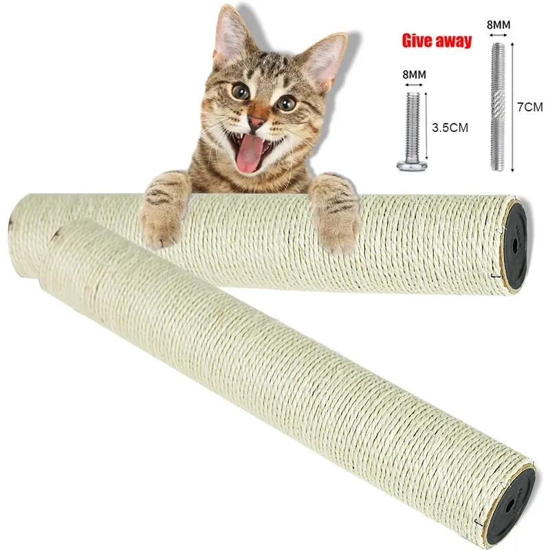 Katzenkratzbaum Ersatz-Nachfüllstange für Sisalbaum mit M8-Schraube, Sisal-Kratzbaum, Ersatzteile und Verlängerungsstange