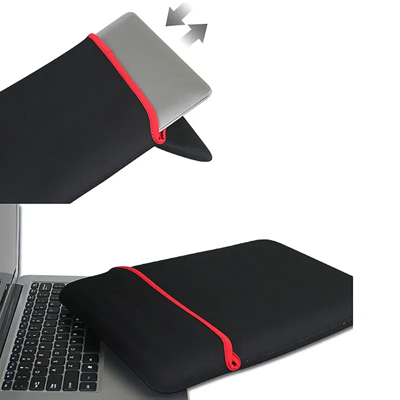 1pc Tablet PC Schutzhülle Reiß verschluss tasche schwarz für 7 8 9 10 12 13 14 Zoll Laptop tasche Neopren beutel Notebook Computer abdeckung