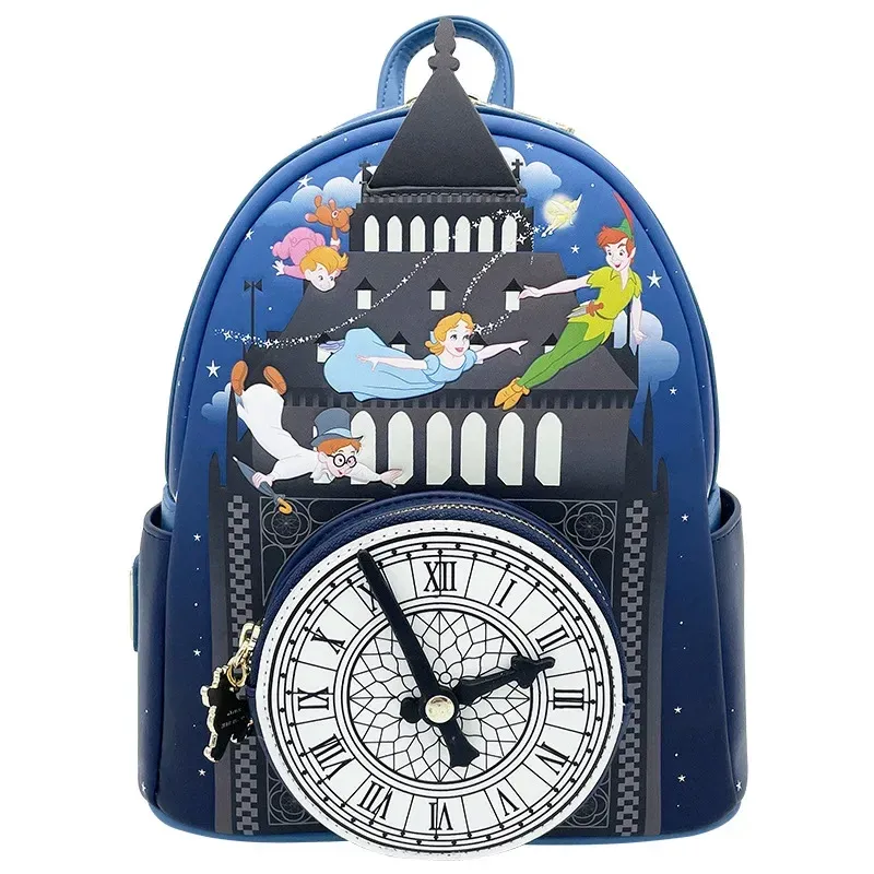 Peter Pan Damen Rucksäcke Anime Cosplay Peter und Wendy Star Sky Pu Leder Studenten Marke Rucksack Wasserdichte Tasche