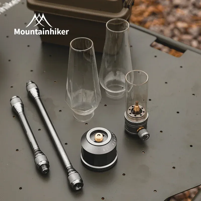 MOUNTAINHIKER Gaslicht-Set für den Außenbereich, Picknick, Camping, Retro, dekoratives Ambiente-Licht, kreatives Desktop-Nachttisch-Gaslicht