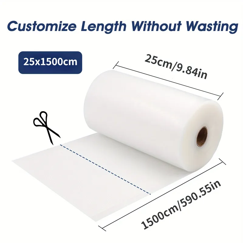 Küche Lebensmittel Vakuumierer Beutel Sous Vide Lagerung Taschen Für Vakuum Verpackung 12/15/20/25/28 cm * 1500 cm/Rollen