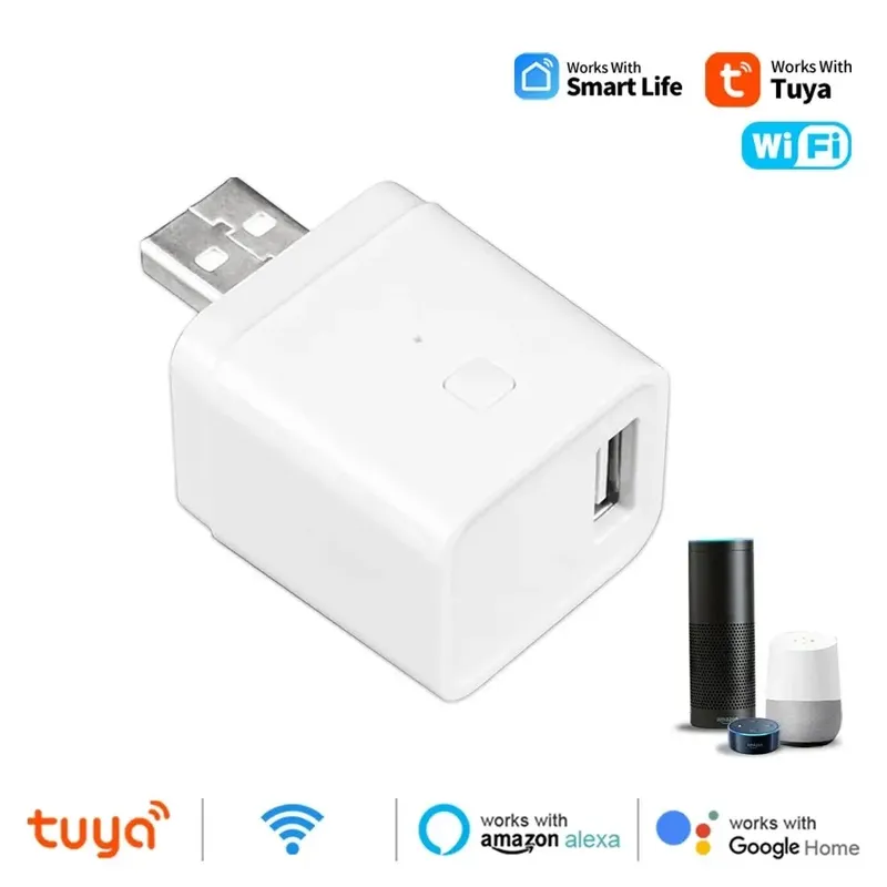 Tuya WiFi Micro USB Adapter 5V WiFi USB Netzteil Smart Timing Ladestecker Funktioniert mit Alexa Google Assistant Smart Life