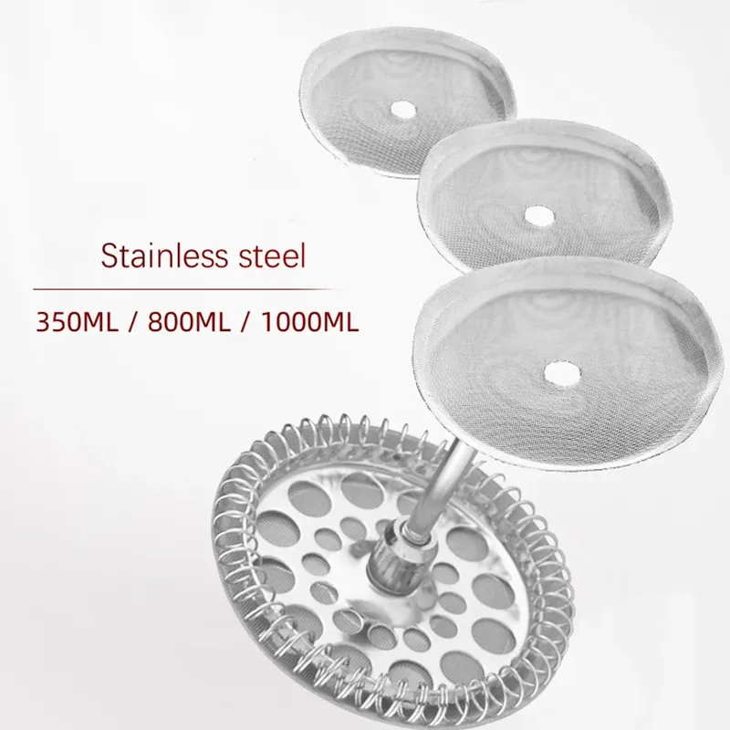 3 stücke Französisch Presse Filter Mesh Filter Ersatz Für 350 800 1000ML Für Espresso Maschine Kaffeekanne Filter Mesh Coffeeware