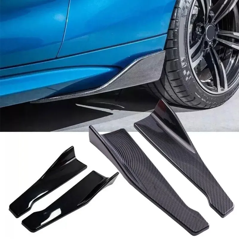 Universal Auto Vorne Hinten Stoßstange Streifen Lip Spoiler Diffusor Splitter Scratch Protector 48CM Länge Für Audi BMW HONDA