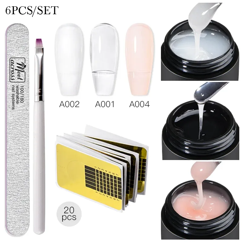 Baby Boomer Verlängerung Nagel Gel Set UV Builder Ombre Nägel Camouflage Schnell Verlängerung Gel Erweiterte Nägel Kunst Gel Kits Maniküre