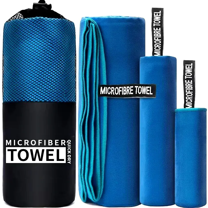 Schnell trocknendes Sporthandtuch, 40 x 80 cm, Blau, Grau, Grün, Orange, Schwimmen, Fitnessstudio, Fitness, Camping, Laufen, Strand, Waschlappen