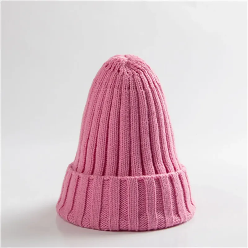 Gestrickter, einfarbiger, lockiger, farbiger Woll-Gehörschutz für Herren und Damen, warme Kapuze, Herbst- und Wintermütze, Trend