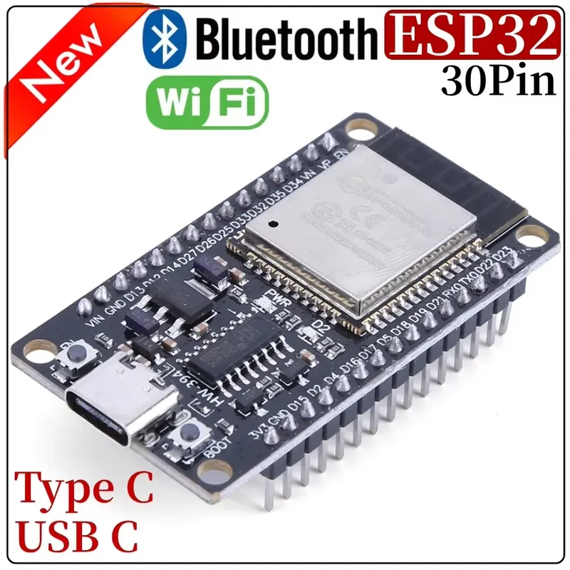 ESP32-Entwicklungsplatine/Modul, kabelloses WiFi-Bluetooth-Modul, extrem geringer Stromverbrauch, Dual Core 30Pin ESP32-32D Smart Home