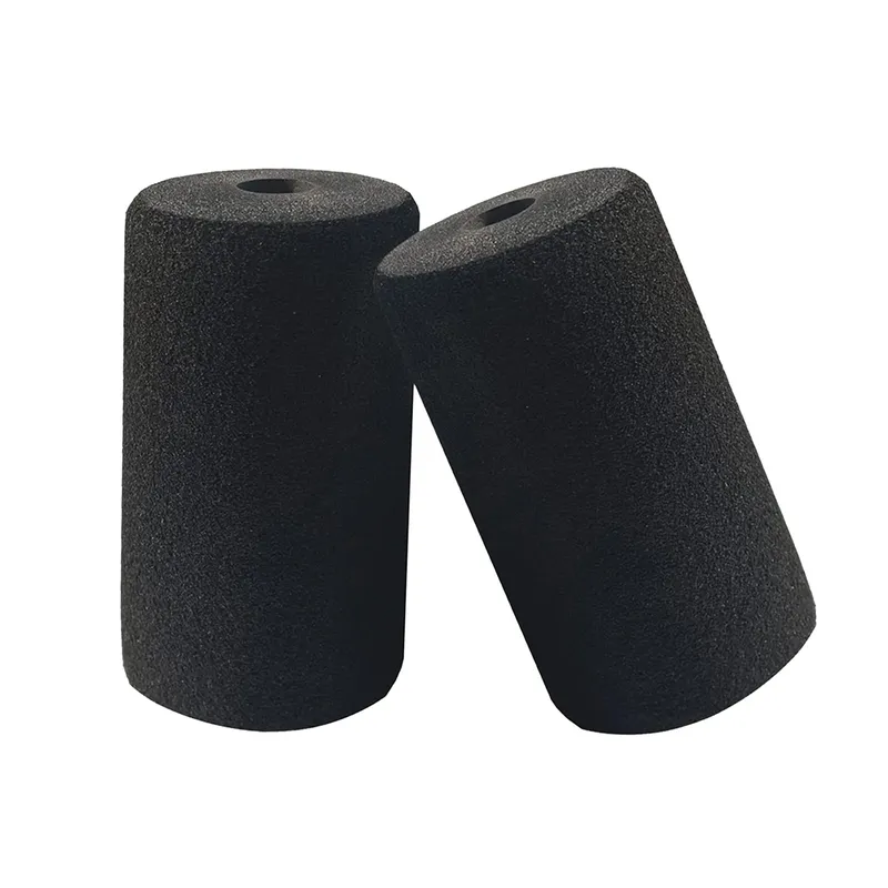 2PCS Fitness Fuß Schaum Pads Rollen Bein Verlängerung Für Hantelbank Hause Bank & Gym Workout Maschinen Ersatz Liefert schwarz