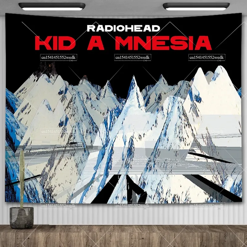 Radio heads Musik Kunst Wandbehang Wandteppich Tapete skandi navis che Rockband Tapisserie Kopfteil ästhetische Raum dekoration Poster